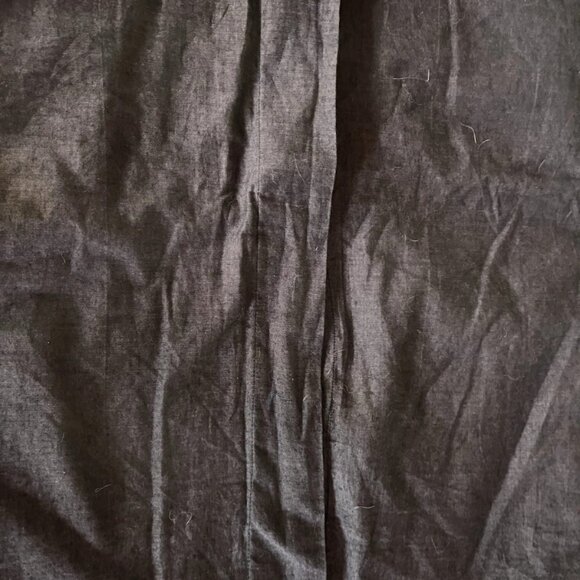 Pottery Barn Mercer Ikat Embroidered Appliqué 1 Pillow Cover Sham Denim Blue 24” - Picture 7 of 7